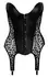 Noir Handmade Leo Velvet Cami Corset M - Powerwetlook & Sheer Accents