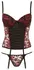 Cottelli Collection Corset Set 80B/M Black Lace with Decorative Lacing