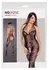 NO:XQSE Catsuit Halterneck S-L, Transparent Net, Open Design