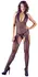 Cottelli Collection Catsuit S-L Diagonal Pattern Stretch Halterneck