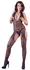 Cottelli Collection Catsuit S-L Diagonal Pattern Stretch Halterneck