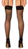 Obsessive Fishnet Stockings S-L with Decorative Pattern, Black