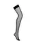Obsessive Fishnet Stockings S-L with Decorative Pattern, Black