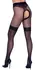Cottelli Legwear Hulahopke 30 DEN Mrežaste Preko Kolena Neprovidne Crne S/M