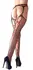 Cottelli Collection Fence Net Suspender Tights S/M with Red Lacing