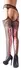 Cottelli Collection L/XL Black Fence Net Suspender-Style Tights with Pink Lacing