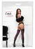 Cottelli LEGWARE Flirt 4 Crne mrežaste držačice sa čipkom, 40 DEN