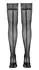 Cottelli Collection Hold-Up Stockings Silver Lace Seam 90 DEN Black