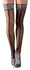 Cottelli Collection Seam Hold-Up Stockings Silver Lace Top, One Size