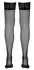 Cottelli Collection Hold-Up Stockings Black Lace Silicone Size 2