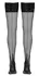 Cottelli Collection Hold-Up Stockings Seam & Cuban Heel 20 Denier Black M