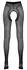 Cottelli Collection Black Open Crotch Tights with Decorative Seam, Size Universal