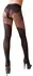 Cottelli Legwear Black Opaque Crotchless Tights Open Design 40/20 DEN