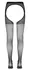 Cottelli Legwear otvorene hulahopke L/XL crne baršunastog dodira