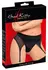 Bad Kitty Suspender Thong S Black Microfibre Harness with Garter Belt