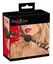 Bad Kitty Adjustable Black Silicone Gag with Plush Strap and Rose-Gold Accents