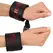 Bad Kitty Adjustable Soft Handcuffs with Strap - Black & Red Design