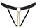 Bad Kitty L/XL Matte Black Chain-Strap Intimate String