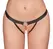 Bad Kitty Black Strap String S/M with Decorative Gold Chains