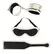 Bad Kitty Glow Fetish Set - Blindfold, Adjustable Cuffs & Paddle