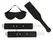Bad Kitty Glow Fetish Set - Blindfold, Adjustable Cuffs & Paddle