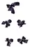Bad Kitty Satin Ribbon Set 5 pcs Black Elegant Restraint System