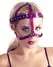 ZADO Head Harness Metallic Fuchsia Adjustable with Rhinestone Accents