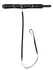 ZADO Adjustable PU Collar with Decorative Spikes & Detachable Leash 112cm