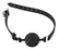 ZADO Silikonski Gag Medium - Crni Podesivi Kaiš, Prečnika 4 cm