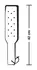 ZADO Paddle Black & Purple Dual-Sided 42 cm with Suede Grip