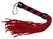 You2Toys Crveni i Crni Mini Flogger sa Tekstilnom Drškom 38cm