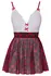 Cottelli Costumes Karirani mini set haljine sa podesivim naramenicama S