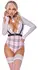 Cottelli Costumes Školski set M - Karirani bodi i kragna
