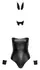 Cottelli Costumes Zeka bodi L - Kompletan set kostima od 5 delova, crni