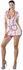 Cottelli Collection Nurse-Inspired Stretch Dress White/Red M