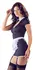 Cottelli Collection Maid Dress M Podesive Naramenice Čipkasti Obrub Crno-Bela