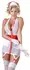 Cottelli Collection Medicinska Uniforma L Intimni Kostim Set Bela/Crvena