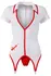 Cottelli Collection Kostim Medicinske Sestre M - Elegantan Medicinski Stil, Bela/Crvena