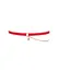 Obsessive Ingridia Adjustable Red Garter with Gold Chain Detail