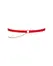Obsessive Ingridia Adjustable Red Garter with Gold Chain Detail