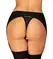 Obsessive Nesari Garter Belt M/L Black Mesh & Gold Details