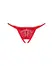 Obsessive Chilisa Lace Thong M/L with Heart Pendant, Black