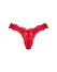 Obsessive Amor Cherris Lace Thong L/XL Red Floral Elegant Design