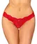 Obsessive Amor Cherris Red Lace Thong S/M Elegant Detail