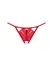 Obsessive Ingridia Crotchless Lace Thong Red XS/S Decorative Detail