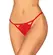 Obsessive Ingridia Lace Thong M/L Red - Open Design, Decorative Element