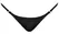 Noir Powerwetlook G-String S/M sa srebrnim bočnim kukama, Crna