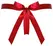 Cottelli LINGERIE Red Lace Thong M/L with Satin Ribbon Ties