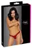 Cottelli LINGERIE Red Lace Thong with Satin Side Bow, Adjustable Fit