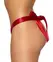 Cottelli LINGERIE Red Lace Thong with Satin Side Bow, Adjustable Fit